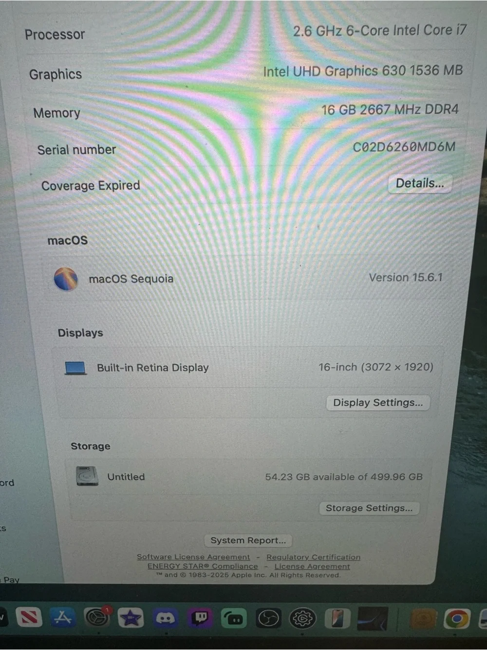 Apple Space Gray MacBook Pro 16” 2019 Laptop - Space Gray